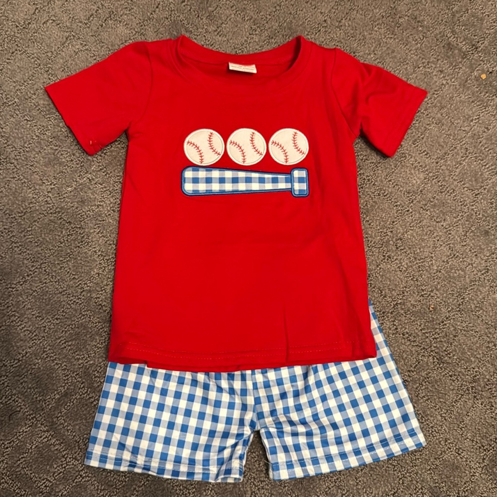 Red, White, and Blue Toddler Baseball Set